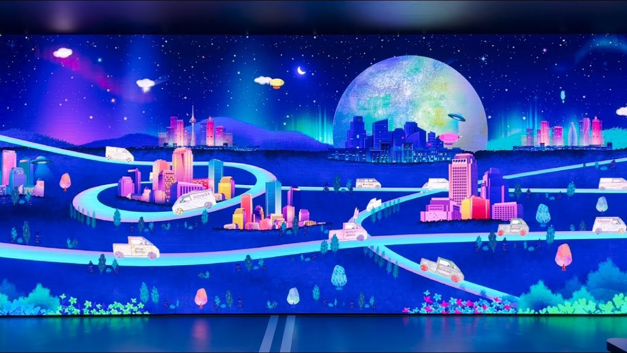 기아 2022 부산국제모터쇼 'SKETCH WORLD' PBV 색칠 스캔 인터랙티브 미디어월