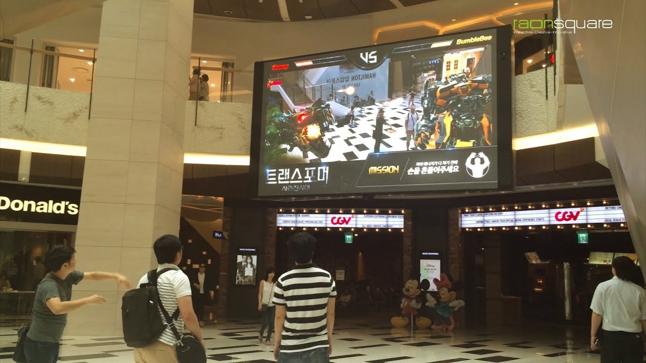 IFC몰 아트리움 트랜스포머4 인터랙티브 AR 게임 영화 프로모션 체험형 콘텐츠